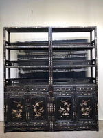將圖片載入圖庫檢視器 Y1090032小葉紫檀鑲嵌貝殼書櫃
