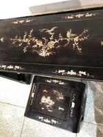將圖片載入圖庫檢視器 Y1090028小葉紫檀鑲貝殼琴桌

